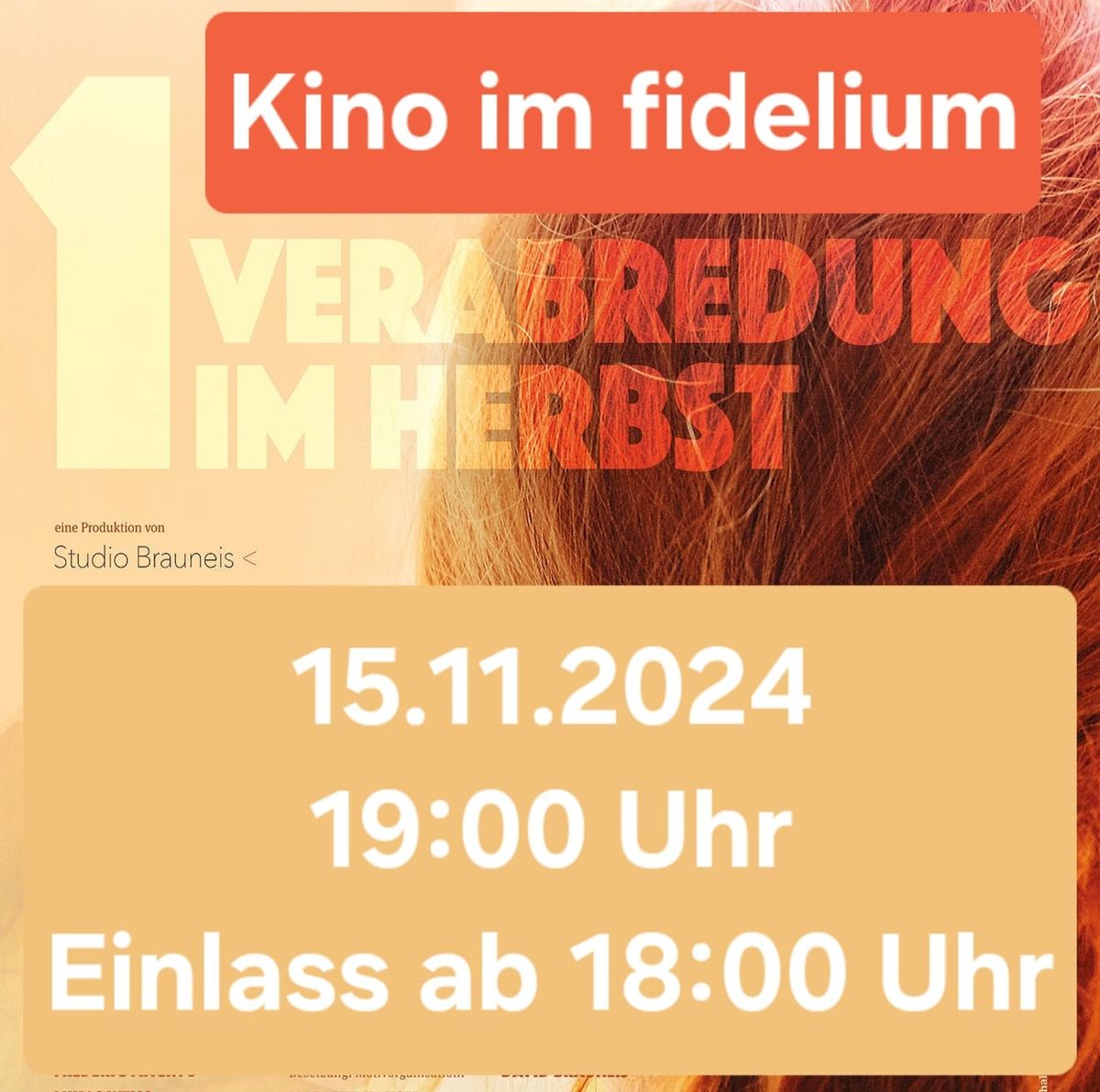 Kino im fidelium "Eintritt Frei"