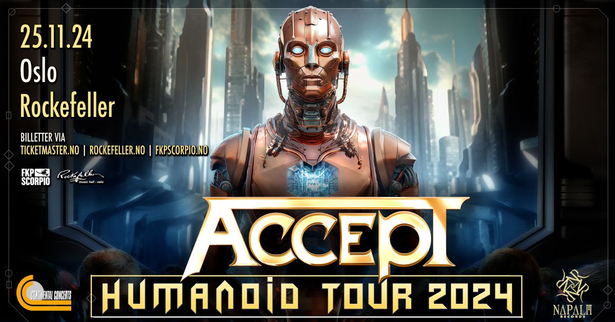 Accept \u2013 F\u00c5 BILLETTER \/ Rockefeller \/ Pres. av FKP Scorpio