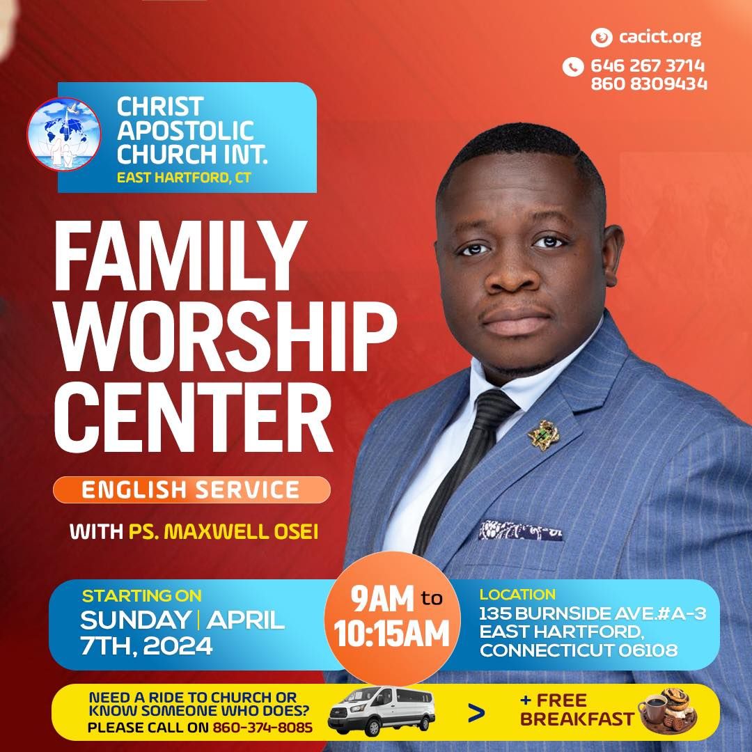 FAMILY WORSHIP CENTER ( ENGLISH SERVICE) 