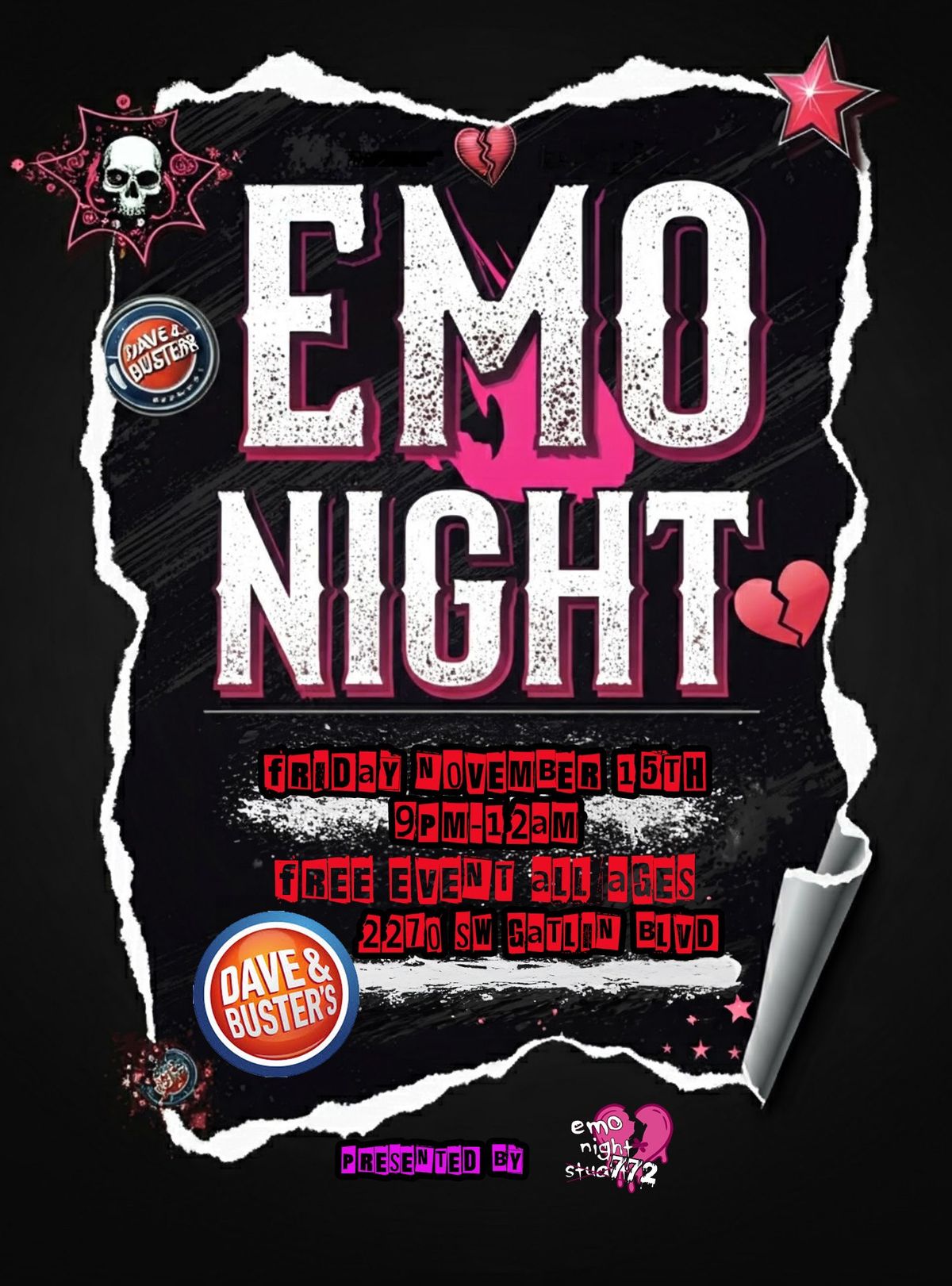 EMO NIGHT 772 RETURNS TO DAVE AND BUSTERS PORT SAINT LUCIE