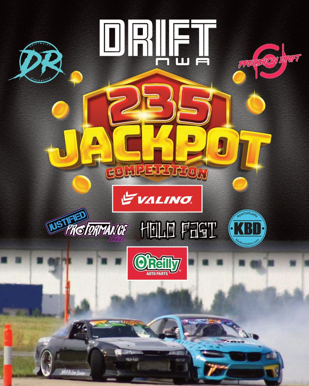 Drift NWA March 16th Drift Event with 235 Jackpot comp