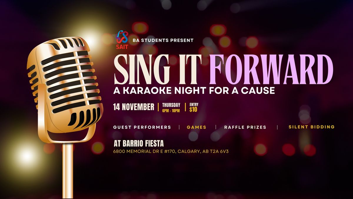 SING IT FORWARD : A Karaoke Night for a Cause