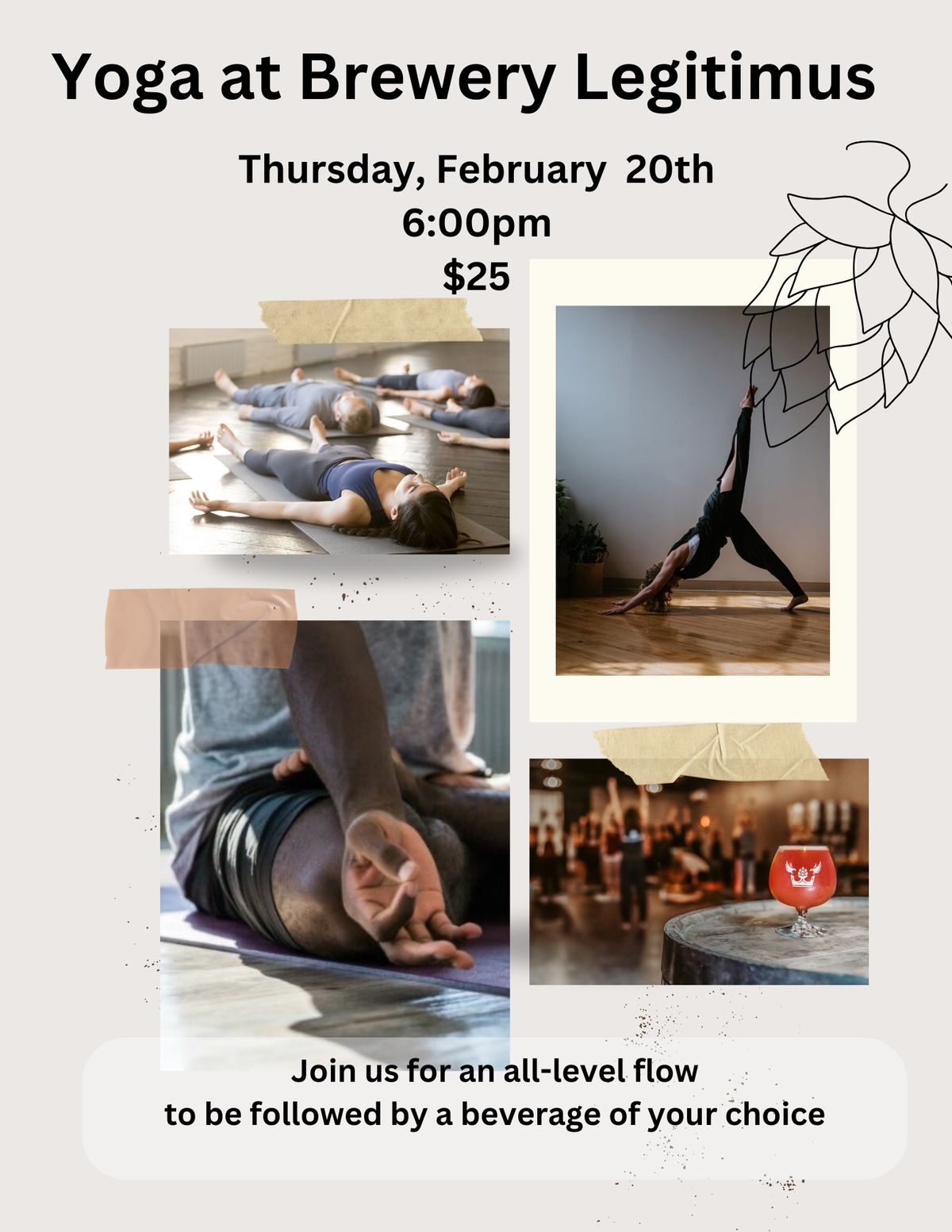 Yoga at Brewery Legitimus