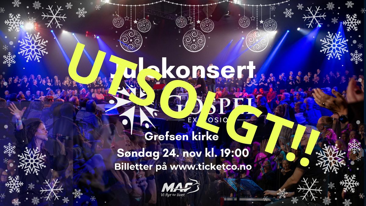 Julekonsert med Gospel Explosion Oslo og band