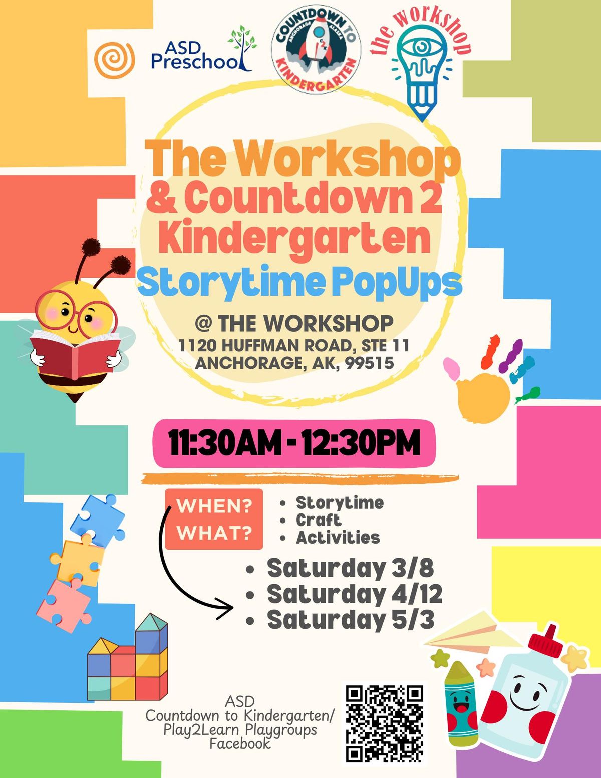 Countdown 2 Kindergarten & The Workshop Storytime Pop-Up