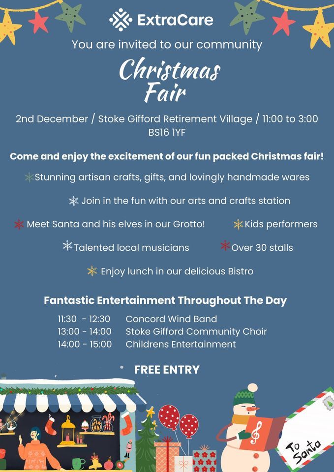 Stoke Giffords Christmas Fair , ExtraCare Stoke Gifford Retirement ...