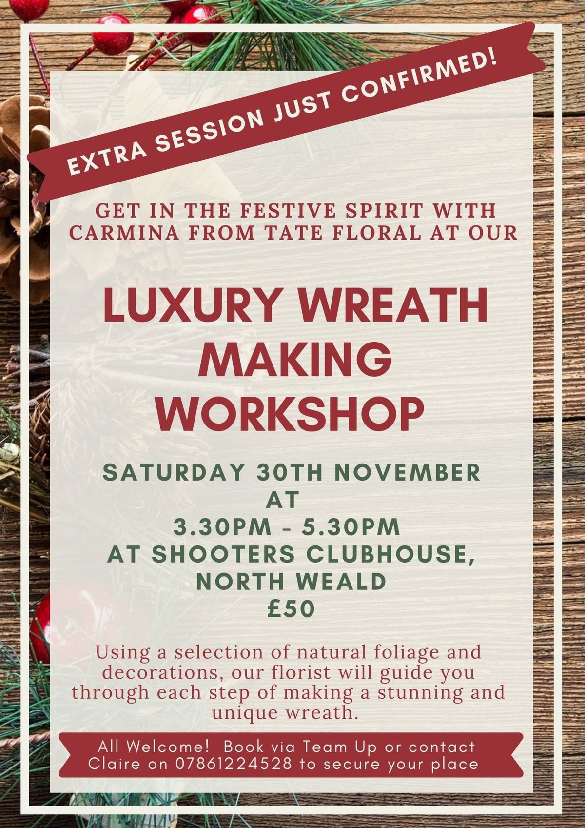 Luxury Wreath Making Workshop