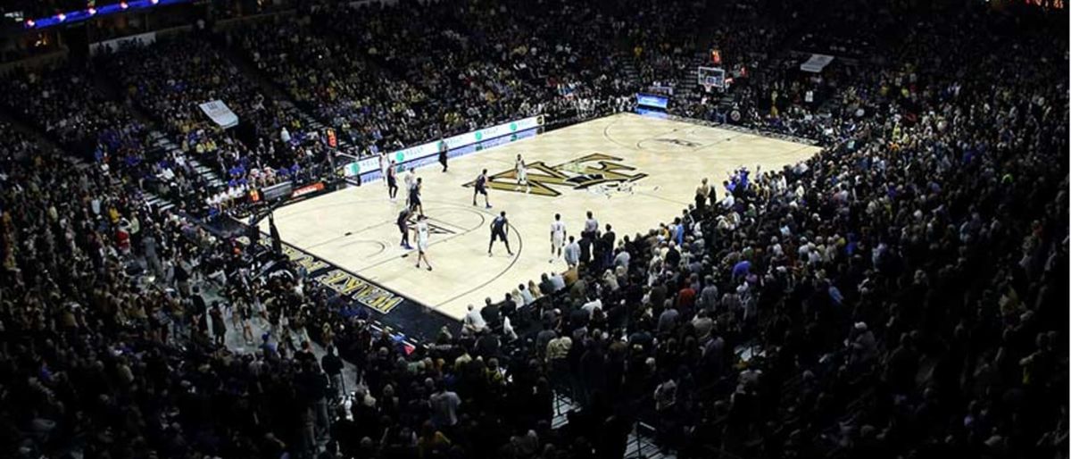 Clemson Tigers at Wake Forest Demon Deacons Mens Basketball at Lawrence Joel Veterans Memorial Coliseum