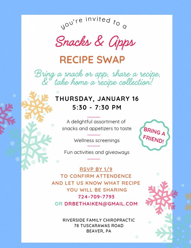 Snacks & Apps Recipe Swap