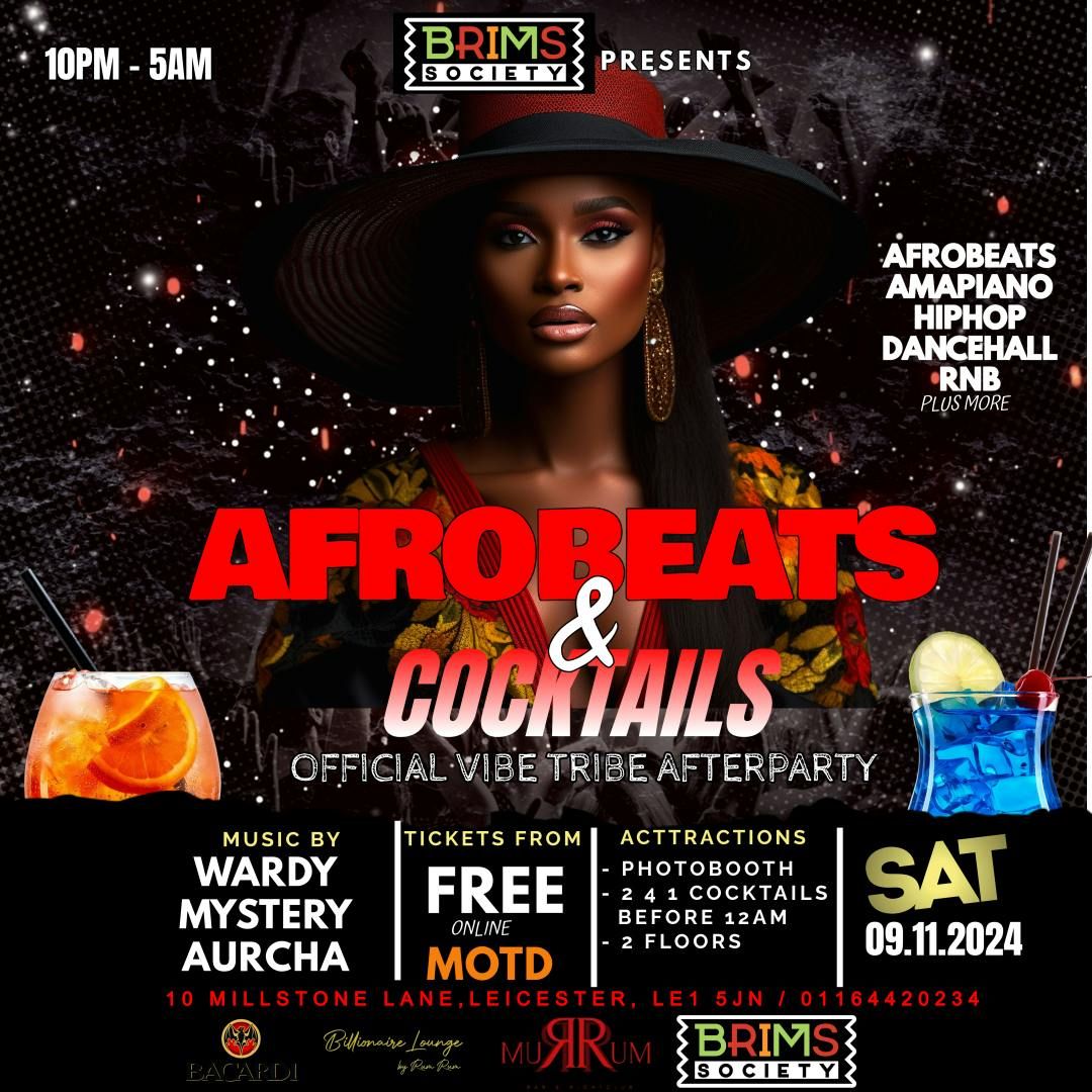 Afrobeats &amp; Cocktails Leicester 9\/11\/2024 