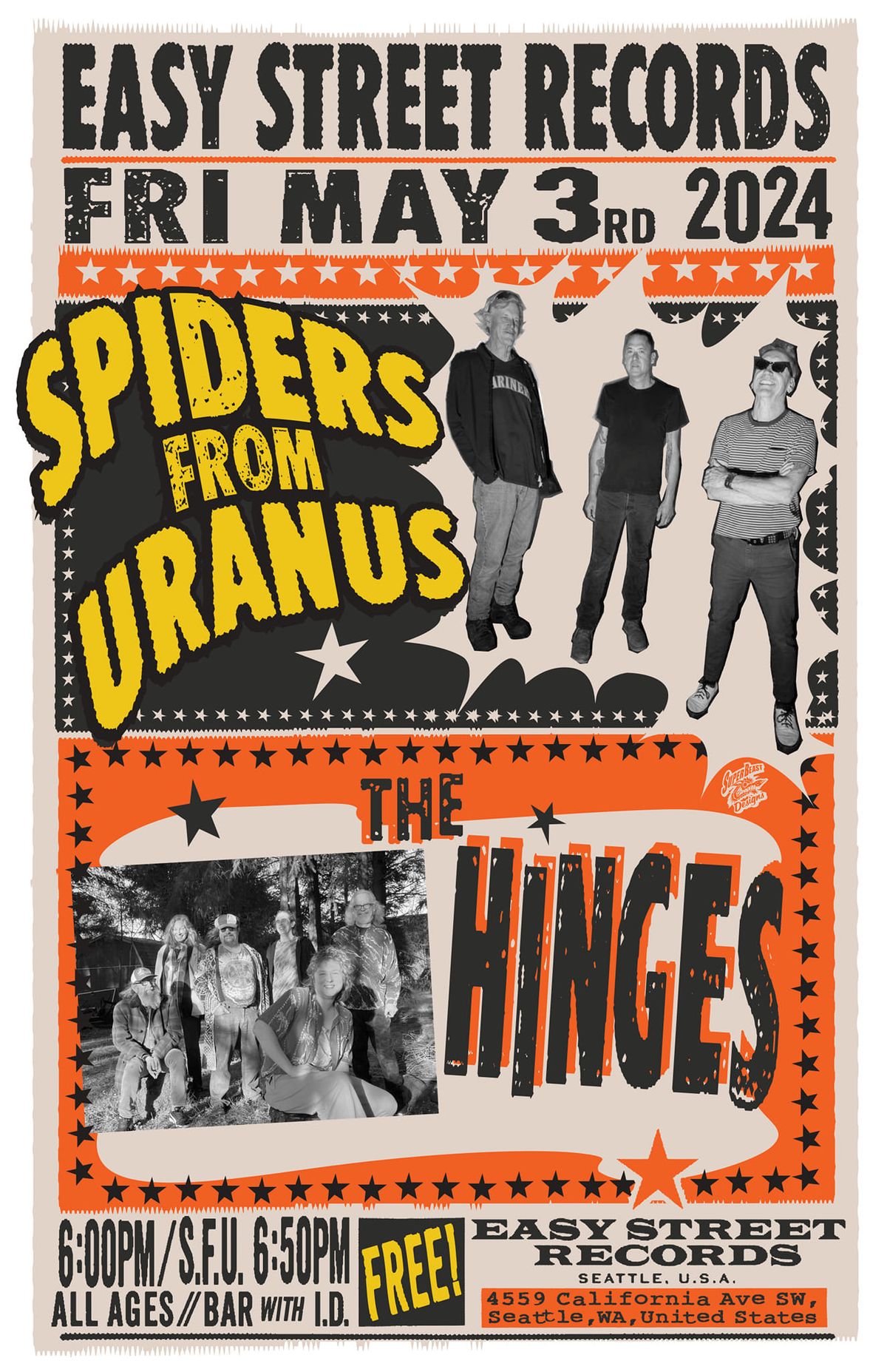 Spiders from Uranus & The Hinges @ Easy Street Records