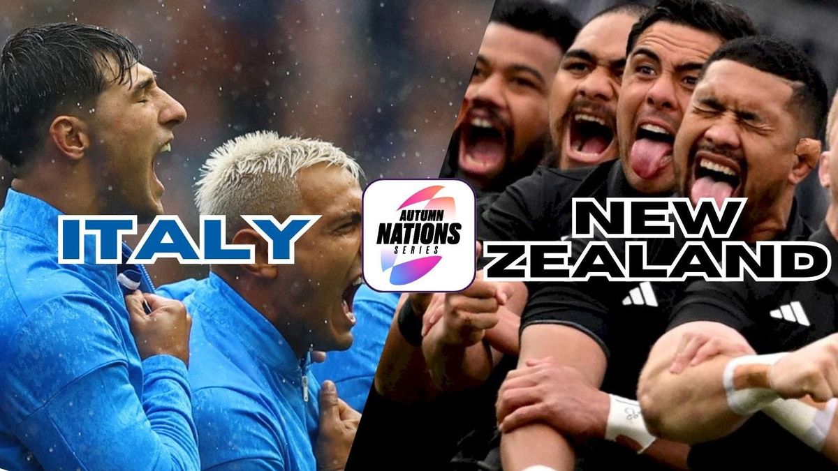 Autumn International : Italy vs New Zealand - FREE ENTRY