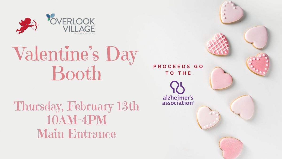 Overlook Village Valentine Booth for the Alzheimer's Association