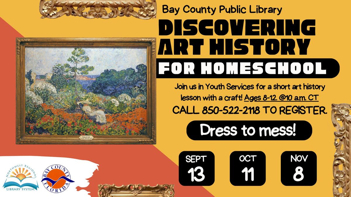 Discovering Art History for Homeschool (Ages 8 - 12 \/ Registration Required)