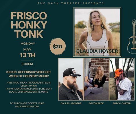 Claudia Hoyser at The Nack Theater Frisco Honky Tonk - Frisco, TX (Acoustic)
