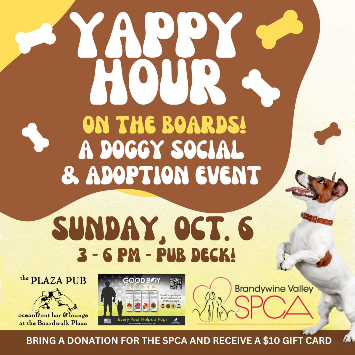 YAPPY Hour\u2026 a Doggy Social & Adoption Event