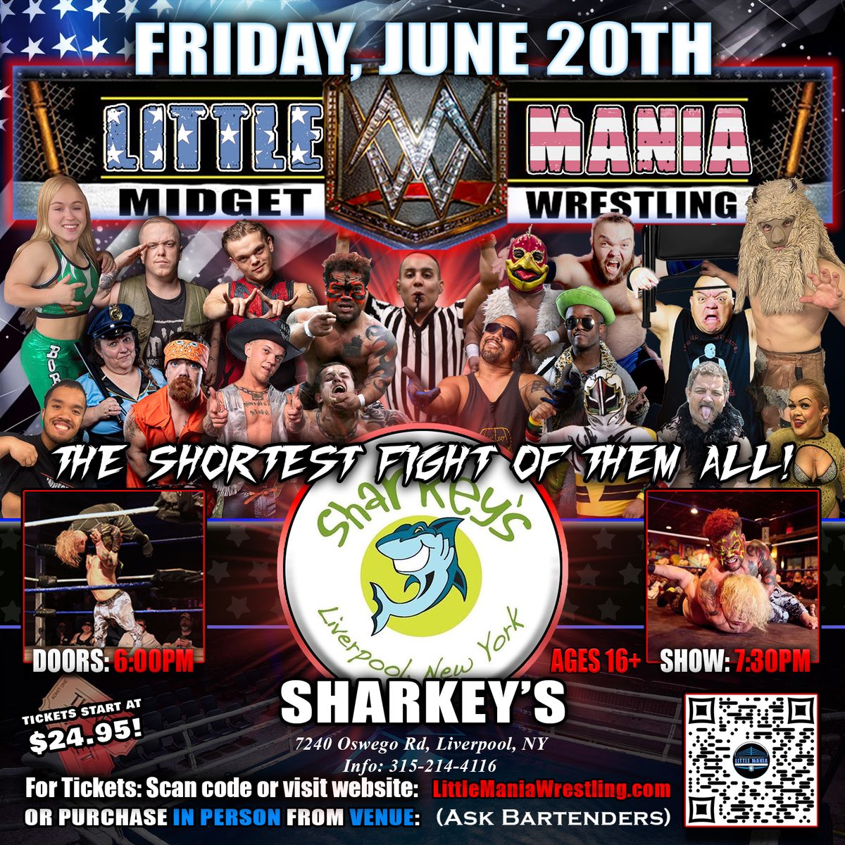 Liverpool, NY - Midget Wrestling All * Stars @ Sharkey's