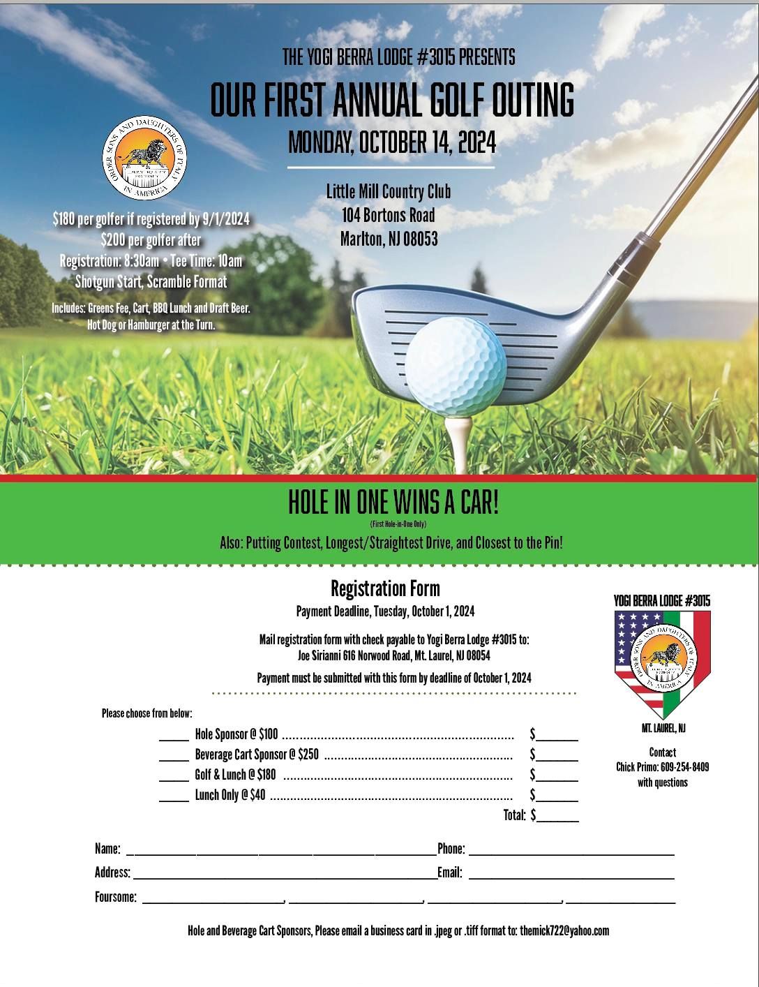 1st Annual Golf Outing