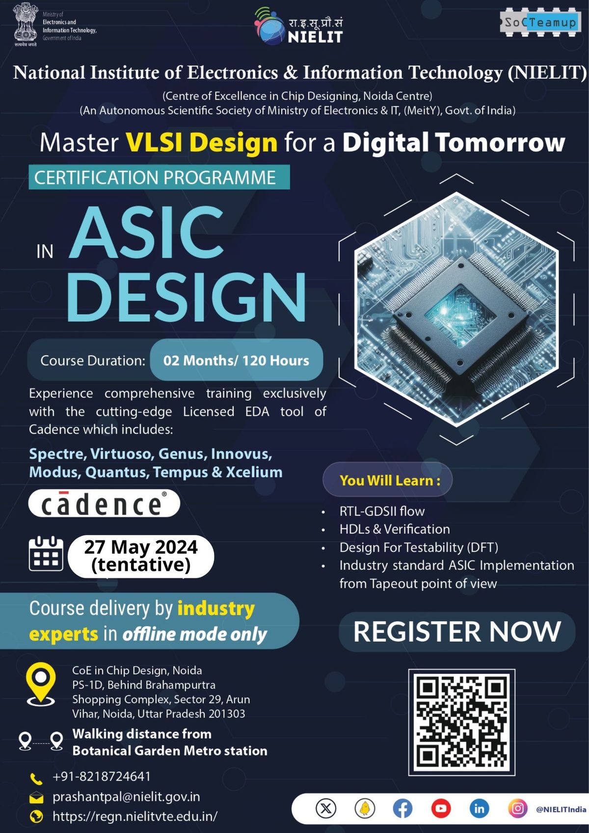 Certificate Programme in ASIC Design (In-Campus Mode)