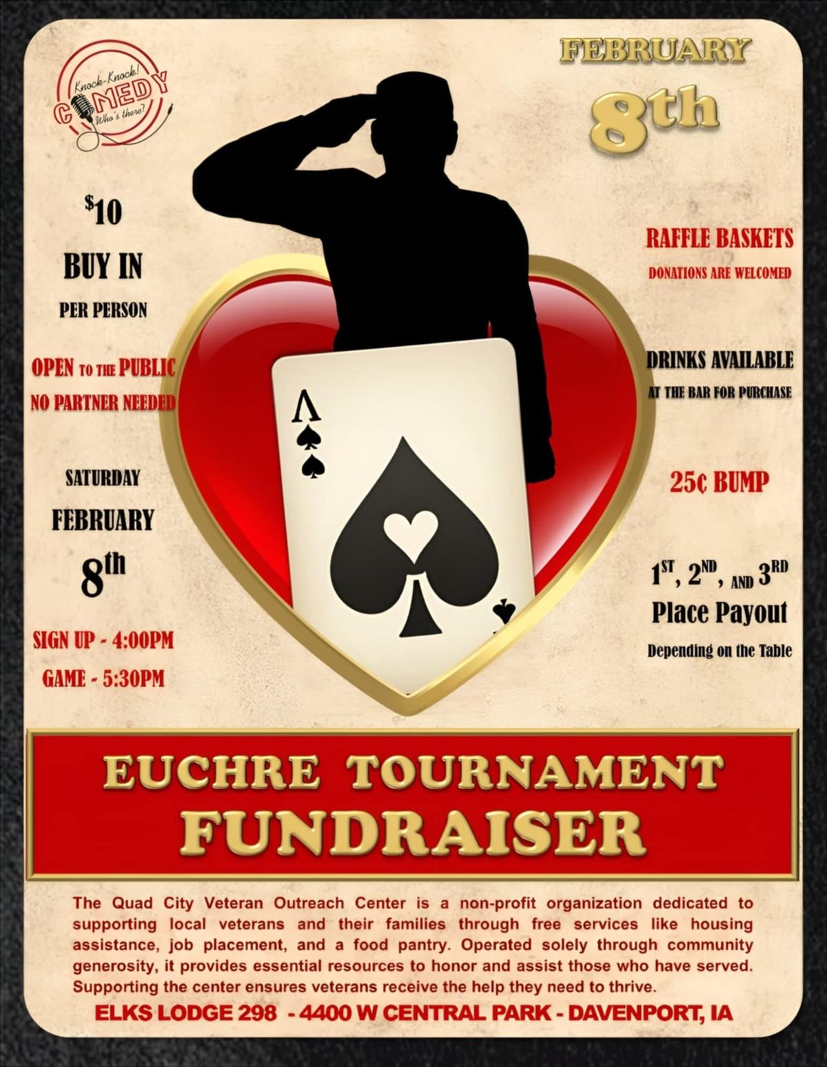 Euchre Tournament Fundraiser 