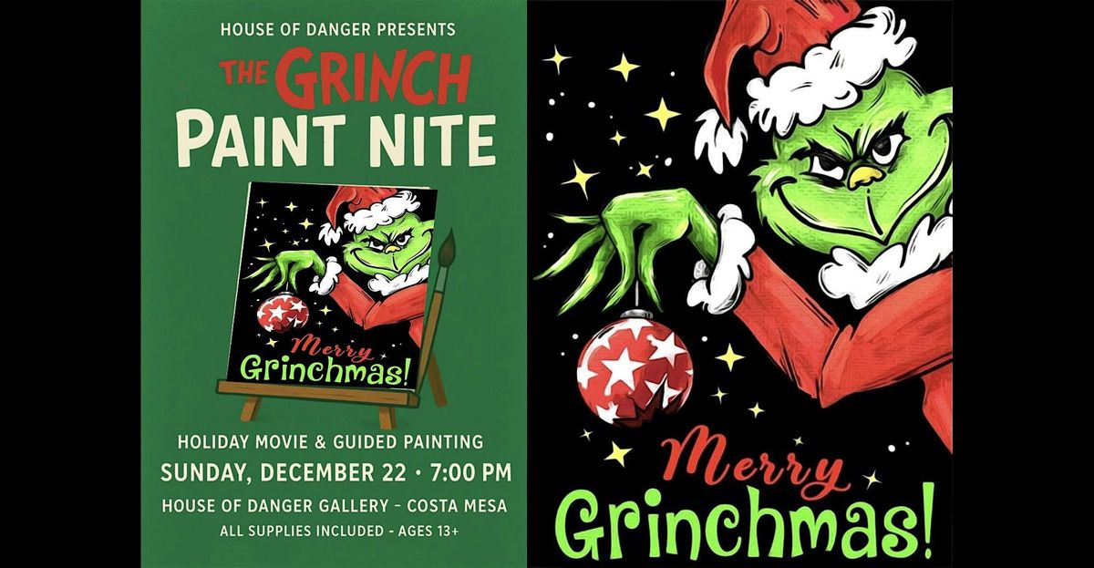 The Grinch Movie and Paint Nite
