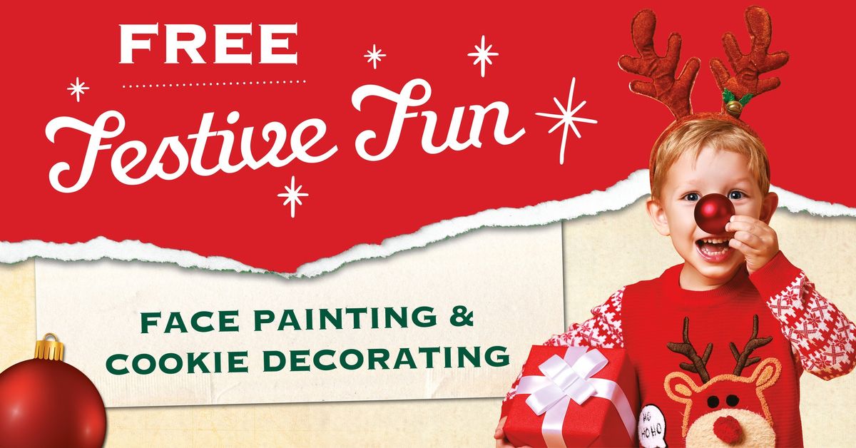 Free Christmas Face Painting & Cookie Decorating