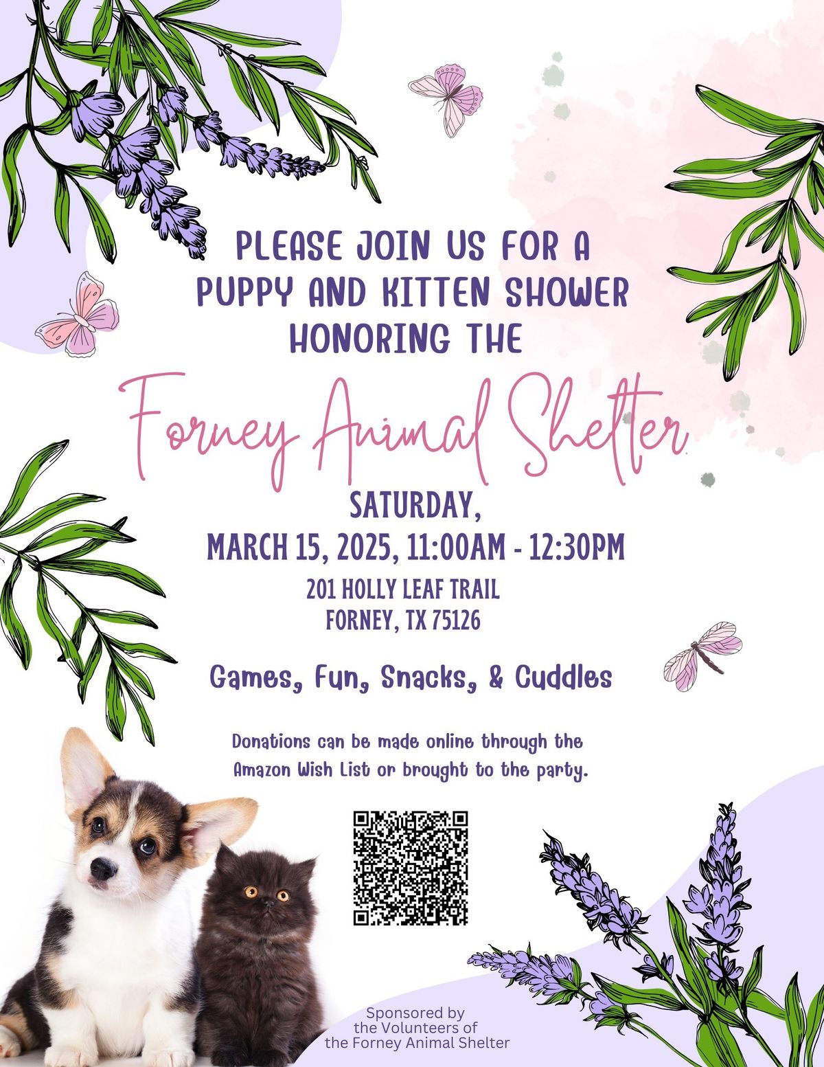 Kitten and Puppy Shower - Save the date!