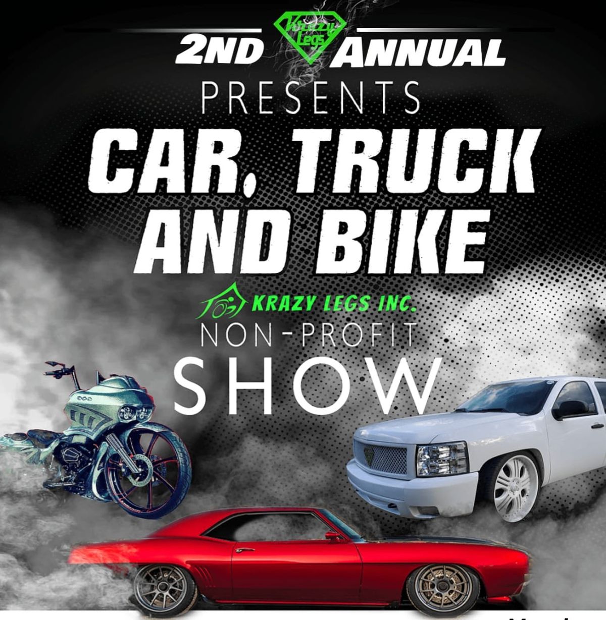 2nd Annual Krazy Legs Inc. Car Truck & Bike Show