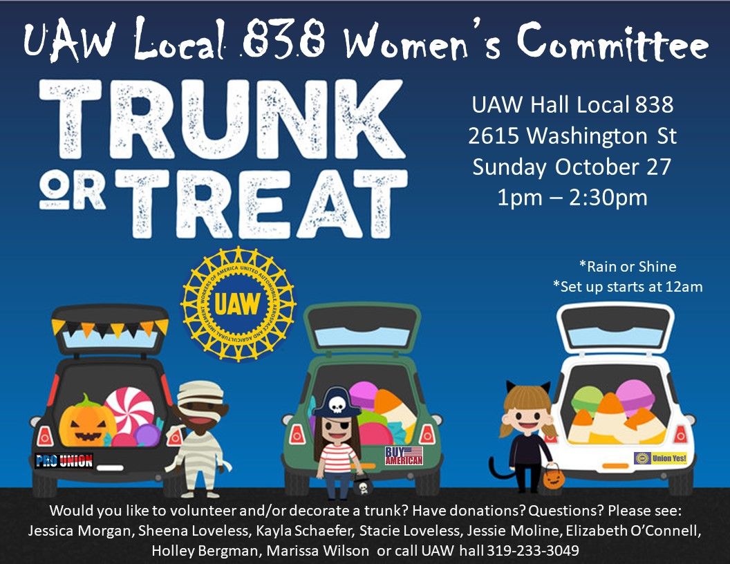 Women's Committee Trunk or Treat