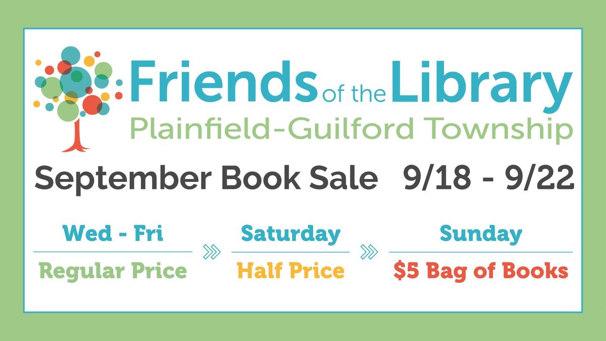 September Book Sale at PGTPL