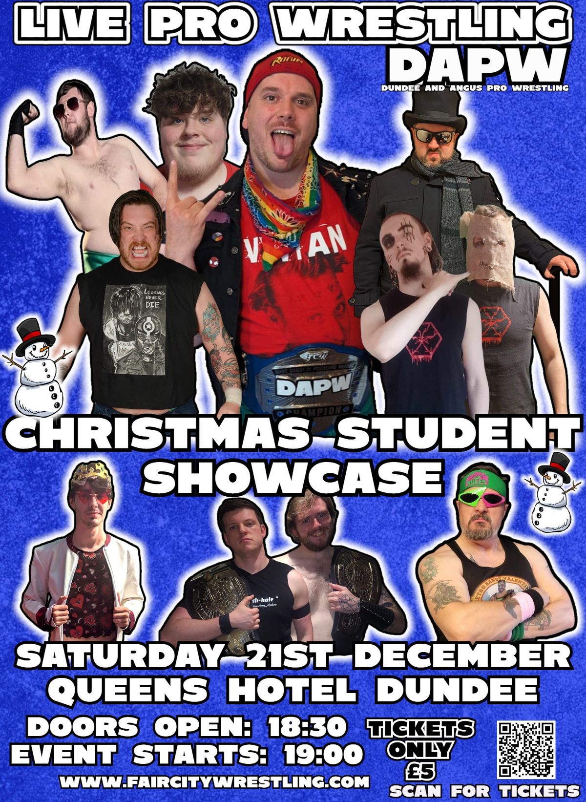 \u00a35 LIVE WRESTLING IN DUNDEE