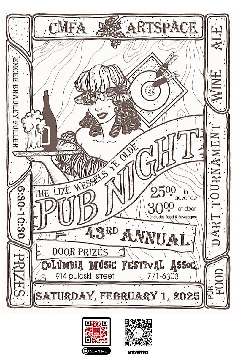 CMFA's  Annual Lize Wessels Ye Olde Pub Night