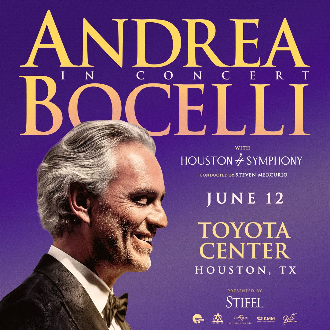 Andrea Bocelli with Houston Symphony at Toyota Center - TX