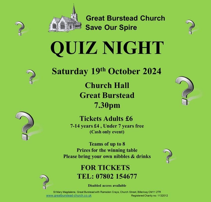 Family Friendly Quiz Night