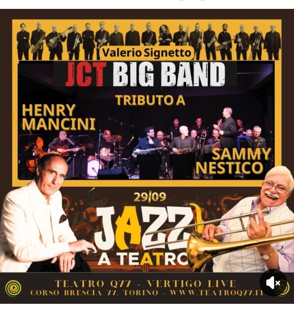 Jazz a Teatro -JcT big band, tributo a Henry Mancini & Sammy Nestico 