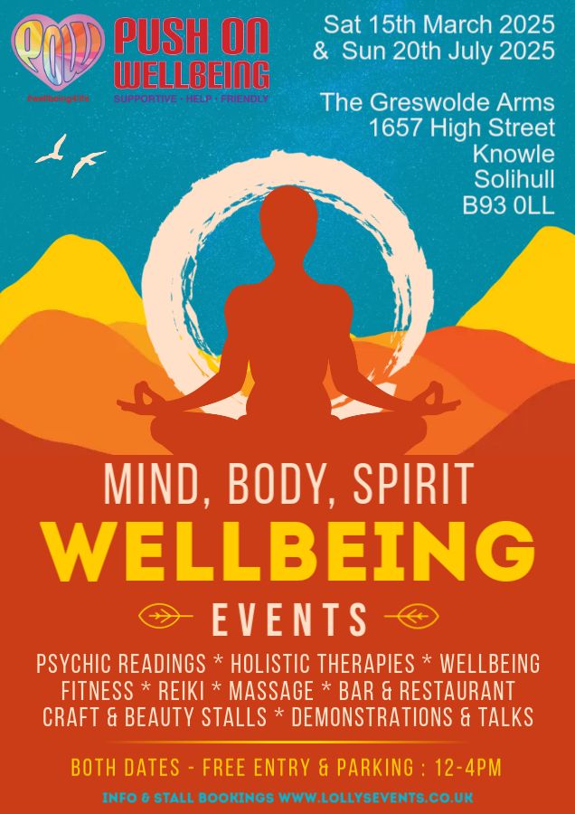 Psychic, Holistic, MBS & Wellbeing Events at The Greswolde Arms, Knowle | Craft Fair | FREE ENTRY!