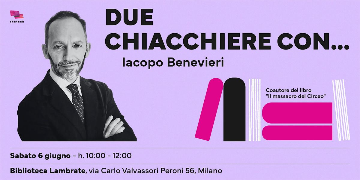 Due chiacchiere con...Iacopo Benevieri