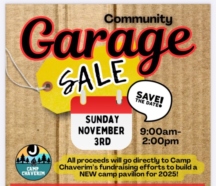 Huge Indoor Garage Sale Fundraiser 