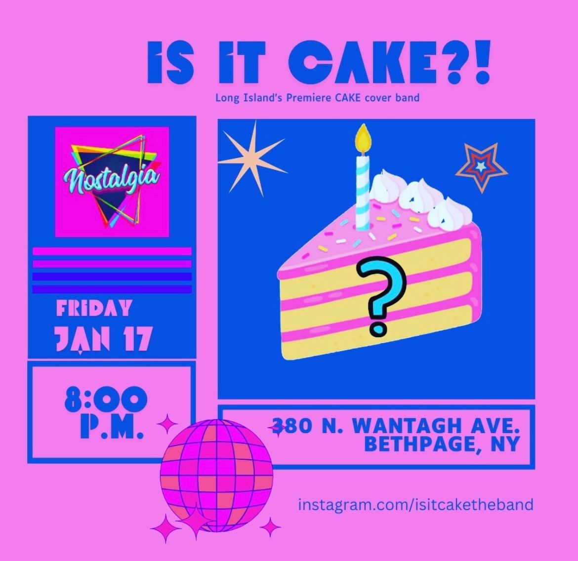 Is It Cake?!: Long Island's Premiere Cake Cover Band