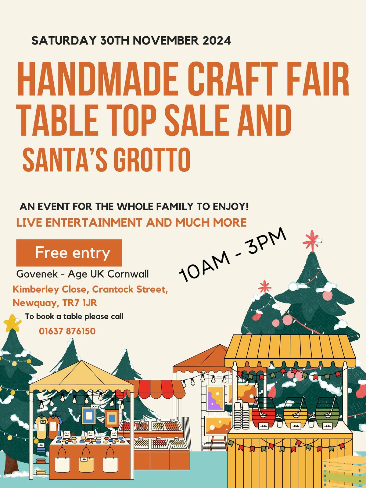 Handmade Craft Fair and Table Top Sale