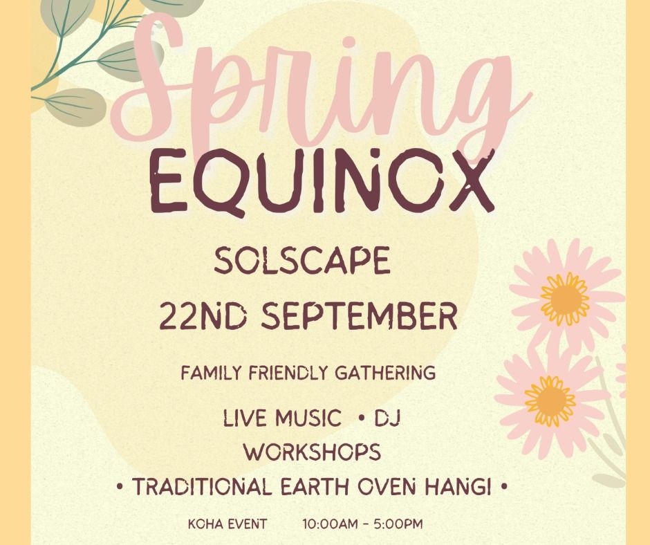 Spring Equinox Gathering Solscape