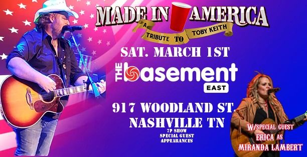 Made In America - Toby Keith Tribute at The Basement East Nashville w\/Erica as Miranda Lambert