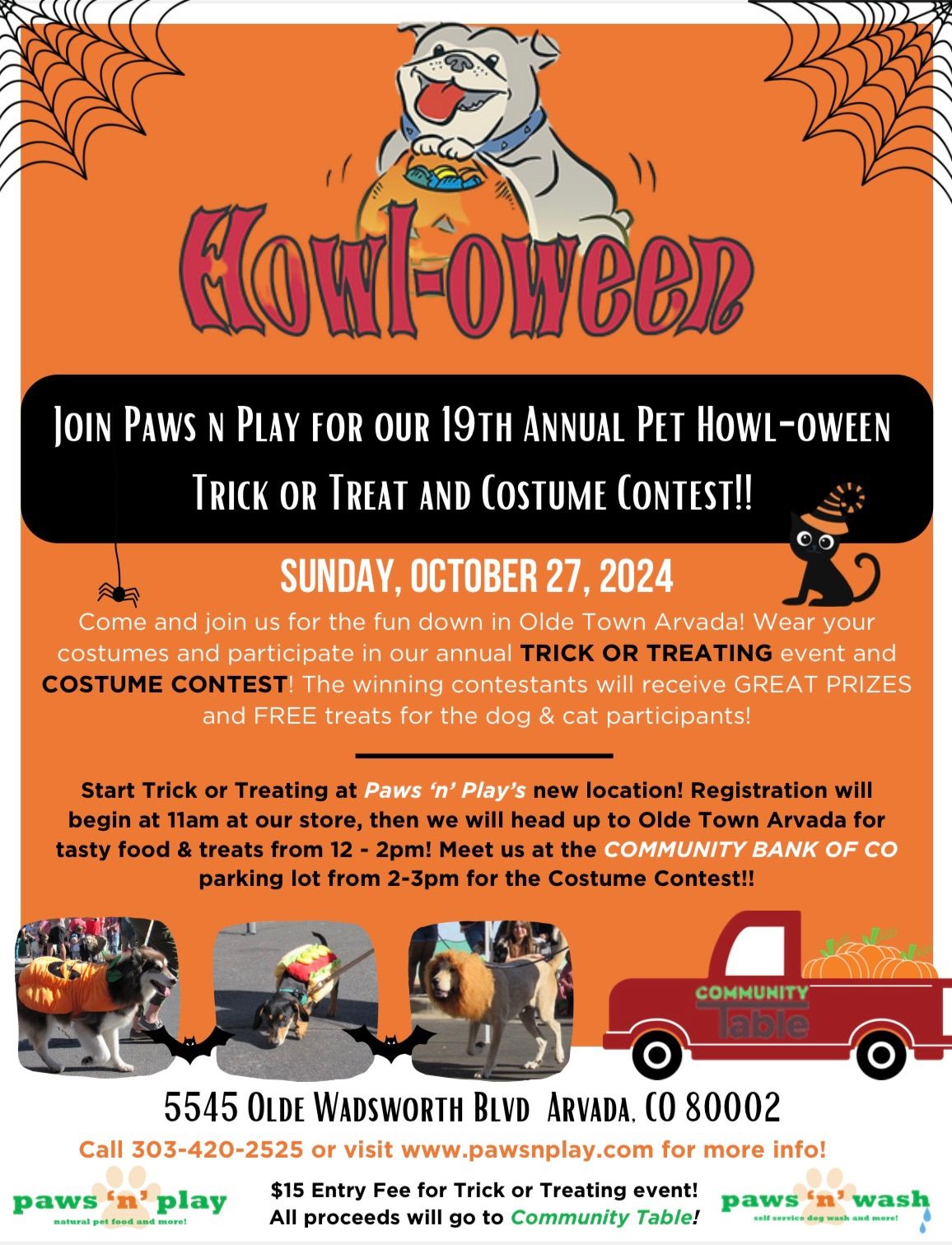 19th Annual Howl-Owen Pet Costume Contest & Trick-or-Treat ? 