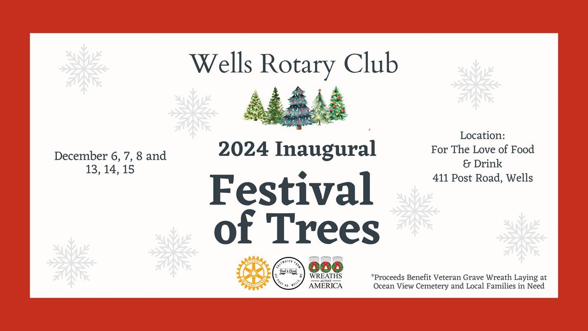 2024 Festival of Trees, For the Love of Food & Drink, Wells, 6 December 2024