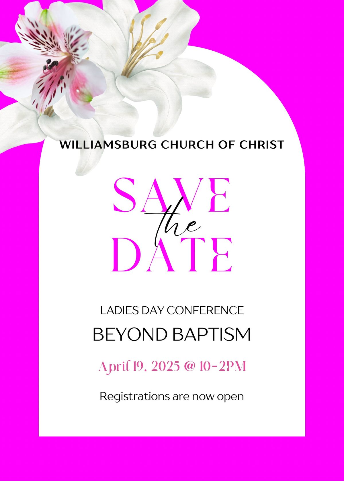 Williamsburg Church of Christ Ladies Day Conference 