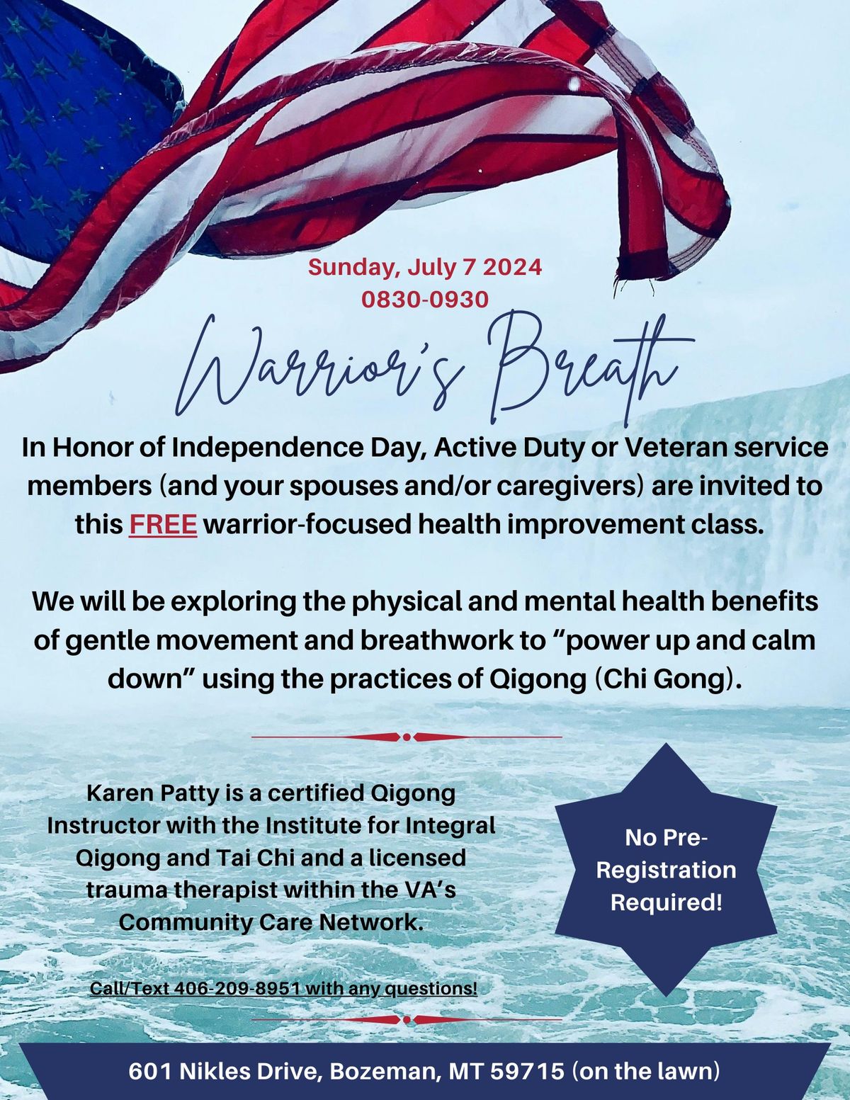 Warrior's Breath (FREE Qigong Class for Veterans)