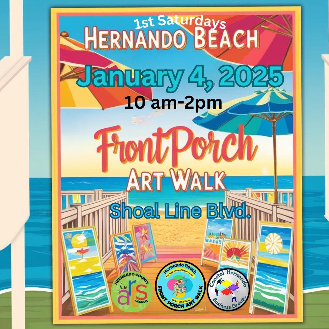 1st Saturdays Hernando Beach FRONT PORCH ART WALK