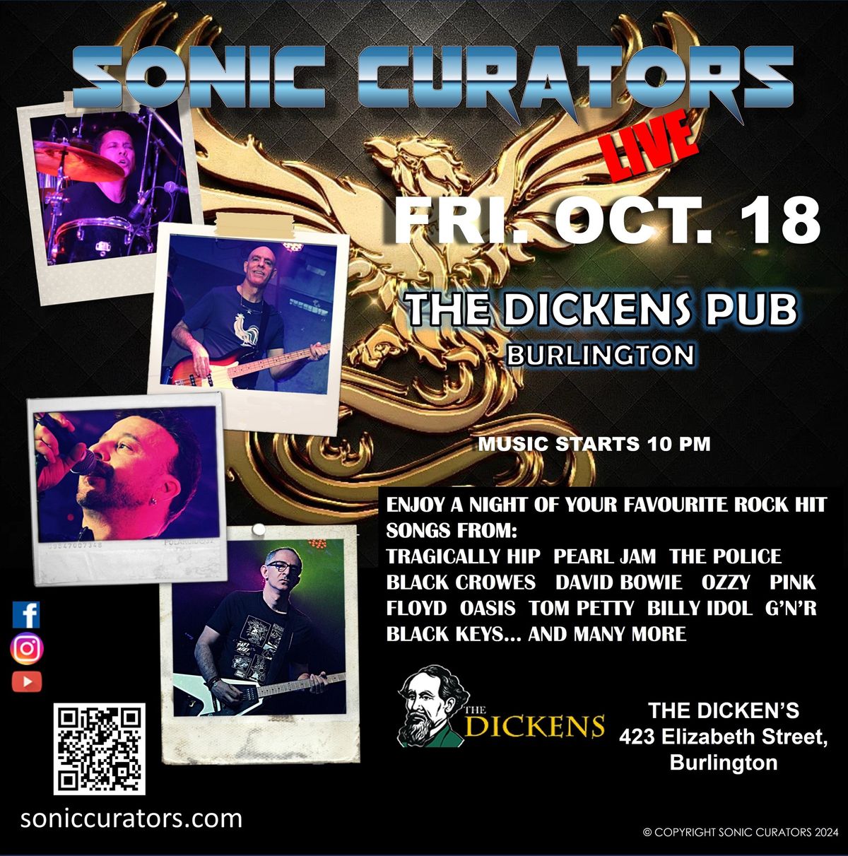 Sonic Curators @ The Dickens, Burlington