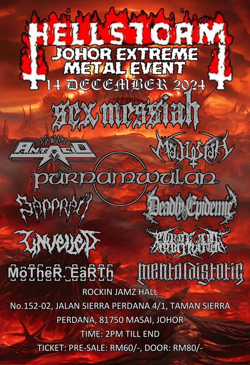 Hellstorm Johor Extreme Metal @ Rockin Jamz Hall