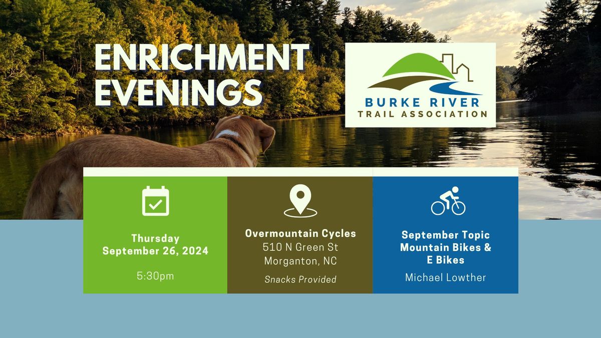 BRTA Enrichment Evenings - Bikes - E & Mtn